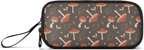 ALAZA Wild Forest Mushroom Pencil Case Large Capacity,Pencil Pouch Office College Large Storage Pen Bag 3 Compartment Pencil Cases for Women Adults Teen in Kuwait