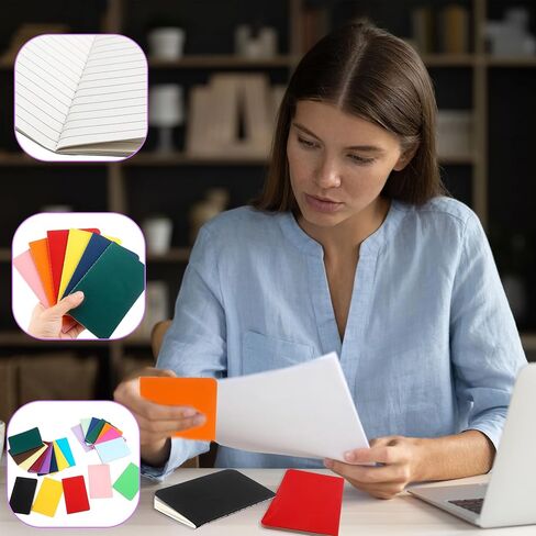 20 Pack Mini Blank Notebooks Bulk 3.5 x 5.5 Inch Colorful Small Notepads Pocket Memo Notebooks for School Office Supplies and Party Favors, 20 Colors (20) in Saudi Arabia