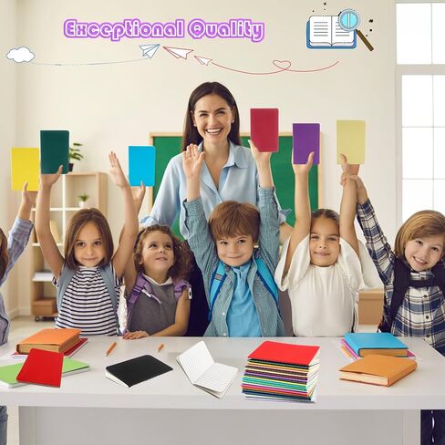 20 Pack Mini Blank Notebooks Bulk 3.5 x 5.5 Inch Colorful Small Notepads Pocket Memo Notebooks for School Office Supplies and Party Favors, 20 Colors (20) in Saudi Arabia