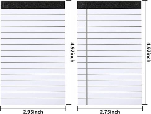 Lemical A7 Size Refill Paper Lined Paper Wide Ruled Writing Note Pads for Memo Pad with Calculator A7 Pocket Notepad Holder Set 4 pack 40 Sheets per Notepad Paper in Saudi Arabia