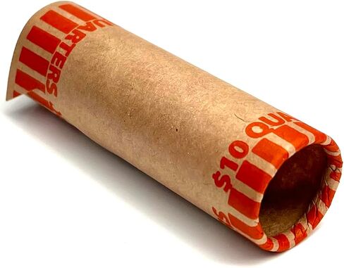 Huron Crimped Quarter Coin Wrapper, $10 Roll Orange (1000 pcs) in Saudi Arabia