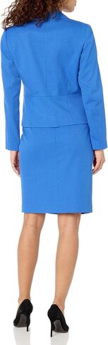 سترة Le Suit النسائية ذات المربعات اللونية وتنورة بفتحة أمامية in Kuwait