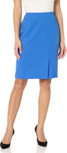 سترة Le Suit النسائية ذات المربعات اللونية وتنورة بفتحة أمامية in Kuwait