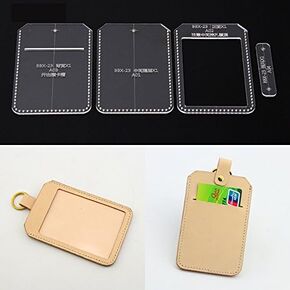 NW Card Holder Acrylic Template Leather Pattern Acrylic Leather Pattern Leather Templates for Card Bag