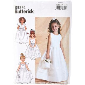 BUTTERICK PATTERNS B3351 سترة وفستان للأطفال/البنات، مقاس 2-3-4-5