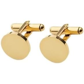 Mens Cufflink Classic Stainless Steel Round Cufflinks Gold Silver Black Rose Gold Bright Cufflinks