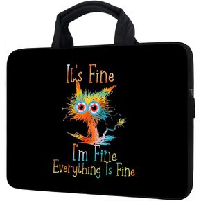 12Inch Laptop Sleeve Carrying Bag Protective Case Neoprene Sleeve Tote Tablet Cover Notebook Briefcase Bag with Handle (GHFC-012, 12 inch)