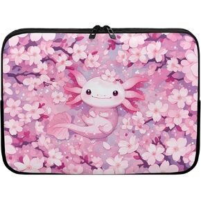 15 Inch Mushroom Tablet Sleeves Laptop Case, Protective Computer Bag with Zipper, Laptop Bag Carrying Case for Students, Water-Repellent Notebook Cover Compatible with Notebook/Reader
