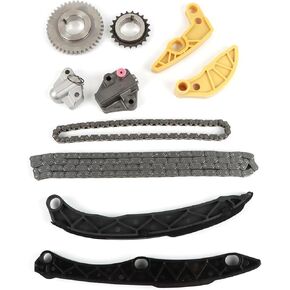 ZDKK 1set Timing chain kit AT4Z6L266B AT4Z6K254A Fits for 2011-2018 MKX 3.5L/3.7L DOHC VCT SMPI Replace OE AT4Z6K255A AT4Z6B274A Auto Parts