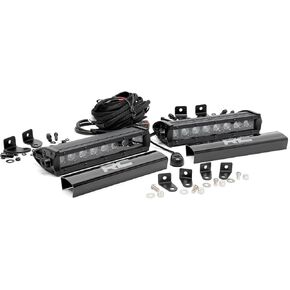 Rough Country 8" Black Series LED Grille Kit for 17-19 Super Duty Lariat - 70697