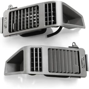 Pair Vent Assembly - Grille 68420-7S000 68421-7S000 Compatible with Titan Armada 2004-2006 A/C Dash Vent Cover Trim Gray Pair