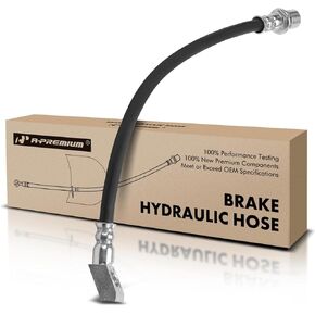 A-Premium Rear Passenger Outer Brake Hydraulic Hose Compatible with Cadillac Models - STS 2005-2011, SRX 2004-2009, 3.6L 4.6L - Replace# 15933092