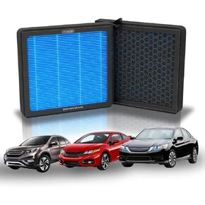 Cabin Air Filter CF10134 for Honda: 2007-2016 CR-V, 2006-2015 Civic, 2003-2023 Accord, 2009-2023 Pilot, Odyssey, Crosstour, Passport, Acura: ILX, MDX, RDX, Durable with Activated Carbon Beads (1 Pack)