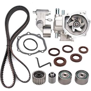 Timing Belt Kit Water Pump Compatible with SUBARU OUTBACK FORESTER XT LEGACY GT IMPREZA WRX STi BAJA 9-2X 2.0L 2.5L Turbo H4 DOHC EJ255 EJ257 EJ205 EJ20T 2004 2005 2006 2007 2008 2009 2010 2011 2012