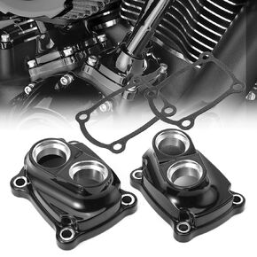 Black M8 Tappet Covers Lifter Block Cover Designed for 2017-up Harley Milwaukee Eight(M8) Engines Softail Touring Models