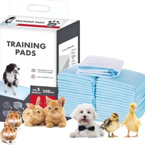 100pcs Pee Pad Dog, Small pet Changing pad, Puppy Potty Training Pet Pads, Super Absorbent & Leak-Free Potty Pads for Dogs,（13 * 17.7 inches）