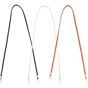 SUPERFINDINGS 3 Colors Leather Crossbody Strap Long Thin Soft Replacement Purse Straps 44.88 in Imitation Leather Bag Strap with Gold Swivel Clasps for Small Bag Purse Wallet Clutch Phone Case