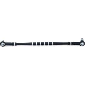 Kuryakyn 9676 Motorcycle Component: Grooved Shift Linkage for 1980-2019 Harley-Davidson Motorcycles, Black/Raw Aluminum