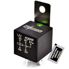HD Switch 12V 40A Waterproof Relay Replaces Cub Cadet 01002251 fits Z Force ZT48 ZT54 ZT60 Enforcer 44 48 54, Tank S6031 M48 M54 M60 M72 42 44 48 54 60 Recon w/LED Indicator Light & Dielectric Grease