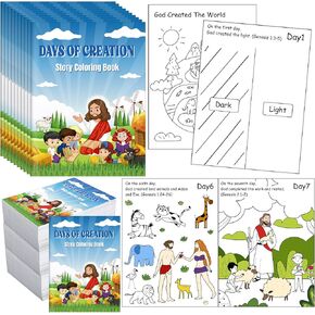 30 Pcs Christmas Nativity Coloring Books Christmas Story Crafts for Boys Girls The Story of Jesus Birth Religious Coloring Books for Boys Girls Goodie Bag Gift Filler Party Supplies