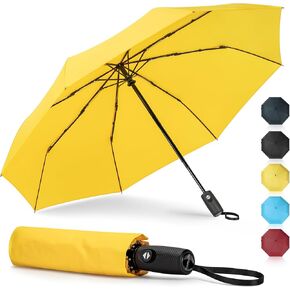 ZOMAKE Travel Umbrella Windproof Small Compact Umbrella 42 Inch - Portable Collapsible Umbrellas for Rain - Paraguas Automatic Open and Close Folding Umbrella Lightweight Packable for Women Men