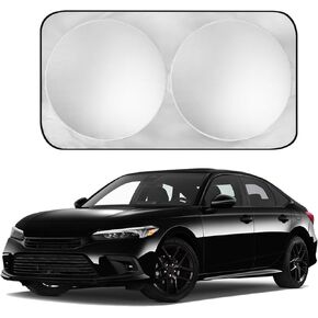 Car Windshield Sun Shade Sunshade Compatible with Honda CRV/CR-V 2025 2024-1995 HRV/HR-V 2025-2016 Honda Civic 2016-2021 LX EX EX-L Sport Touring Si Accessories, Car Front Window Sun Shield