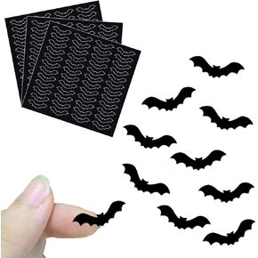 Halloween Decorations 144PCS Tiny Bat Stickers for Halloween Party Supplies Birthday Party Favors