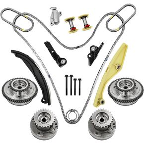 3.5l Engine Timing Chain Kit With vvt cam phaser Compatible with Ford F150 Taurus Edge expedition mustang Transit 3.5L/3.7L, Lincoln MKX MKZ Navigator, Mercury Milan; OE#AT4Z6L266B,AT4Z6K254A in Kuwait