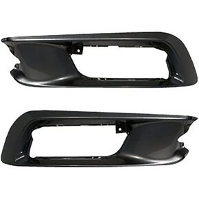 For Honda Civic Sedan/Coupe 2012 Fog Light Bezel Set Pair Driver and Passenger Side HO1037102