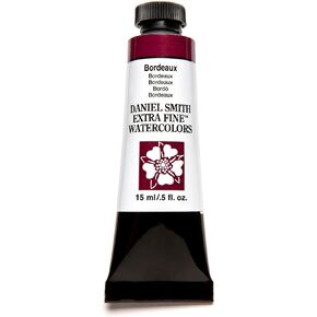 Daniel Smith Extra Fine Watercolor Paint, 15ml Tube, Bordeaux, 284600008, 0.5 Fl Oz (Pack of 1)
