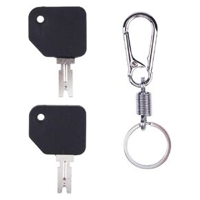 ZTUOAUMA 6X Forklift Keys #166 186304 1430 with Plastic Handle and Key Chain Universal Compatible with Hyster S30XL and More Forklift