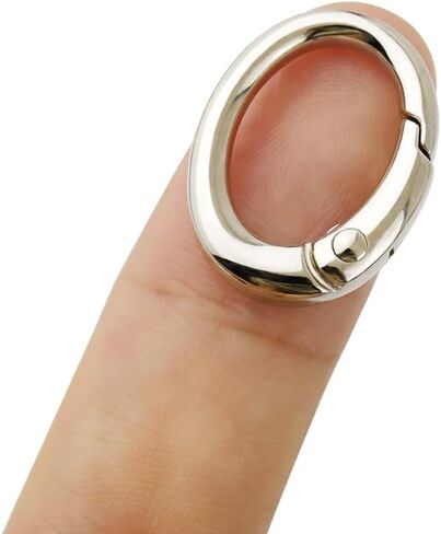 4pcs Metal 0 Ring Spring Opening Purse Making Snap Trigger 0-Rings Clip Key Ring Holder Purse Hardware (Gold) in Kuwait