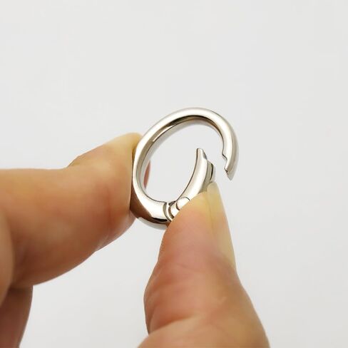 4pcs Metal 0 Ring Spring Opening Purse Making Snap Trigger 0-Rings Clip Key Ring Holder Purse Hardware (Gold) in Kuwait