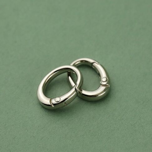 4pcs Metal 0 Ring Spring Opening Purse Making Snap Trigger 0-Rings Clip Key Ring Holder Purse Hardware (Gold) in Kuwait