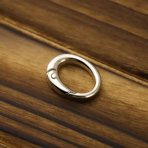 4pcs Metal 0 Ring Spring Opening Purse Making Snap Trigger 0-Rings Clip Key Ring Holder Purse Hardware (Gold) in Kuwait