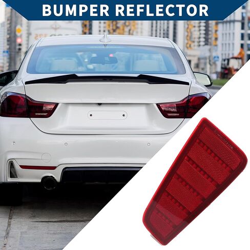 No.521635209 Bumper Reflector for Toyota Yaris 2012-2014 with Sport Bumper/Rear Right Bumper Reflector Side Marker/Durable ABS / 1 Pc Red in Saudi Arabia