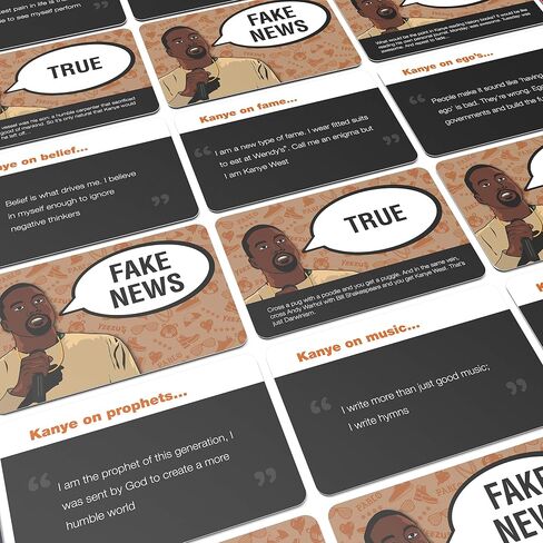 Bubblegum Stuff Trump News Game - Guess The Fake News Trump Quote Comedy Card Game - Suitable for Family, Kids, Teenagers & Adults in Saudi Arabia