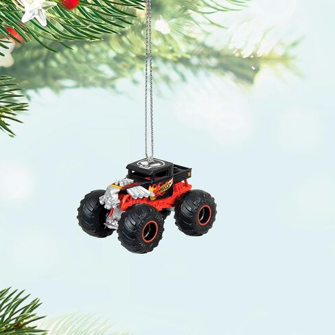 Hallmark Keepsake Christmas Ornament 2024, Hot Wheels Monster Trucks Bone Shaker, Gifts for Kids in Saudi Arabia