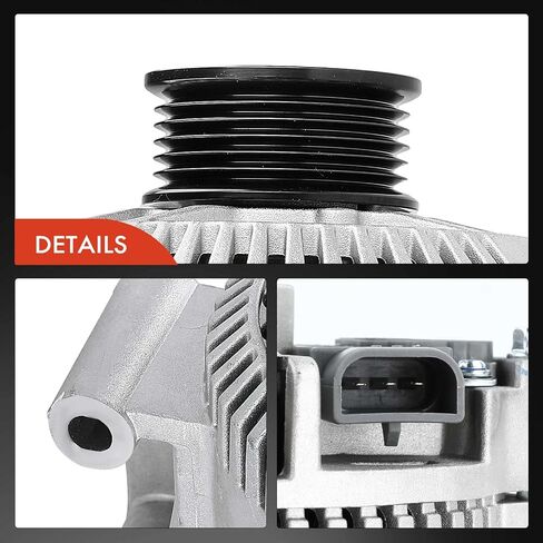 A-Premium Alternator Compatible with Ford Ranger 2001-2005 V6 4.0L & Mazda B4000 2001-2007 V6 4.0L, 95Amp 12V Clockwise 6-Groove Pulley, Replace# 1L5U-10300-BA, 1L5U-10300-BB, 1L5U-BA in Saudi Arabia