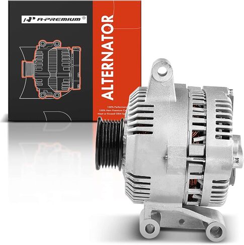 A-Premium Alternator Compatible with Ford Ranger 2001-2005 V6 4.0L & Mazda B4000 2001-2007 V6 4.0L, 95Amp 12V Clockwise 6-Groove Pulley, Replace# 1L5U-10300-BA, 1L5U-10300-BB, 1L5U-BA in Saudi Arabia