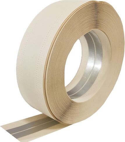 UNRUNFO-Reinforced-Drywall-Corner-Tape-for-Walls - Drywall Inside Outside Corner Tape with Metal, 2IN*100FT,1*ROLL, No Adhesive Side in Saudi Arabia