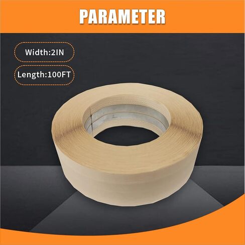 UNRUNFO-Reinforced-Drywall-Corner-Tape-for-Walls - Drywall Inside Outside Corner Tape with Metal, 2IN*100FT,1*ROLL, No Adhesive Side in Saudi Arabia