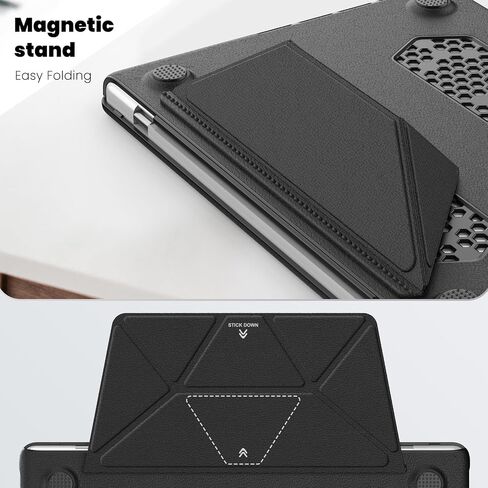 Batianda Premium PU Leather Protective Case for New MacBook Pro 14-inch 2024 M4 2023 2021 Release M3 M2 Pro Max Chip Elegant PU Leather with Foldable Stand, Full Protection with Ventilation, Pink in Saudi Arabia