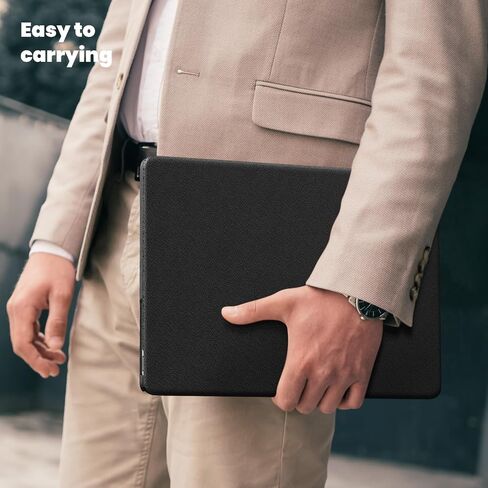 Batianda Premium PU Leather Protective Case for New MacBook Pro 14-inch 2024 M4 2023 2021 Release M3 M2 Pro Max Chip Elegant PU Leather with Foldable Stand, Full Protection with Ventilation, Pink in Saudi Arabia