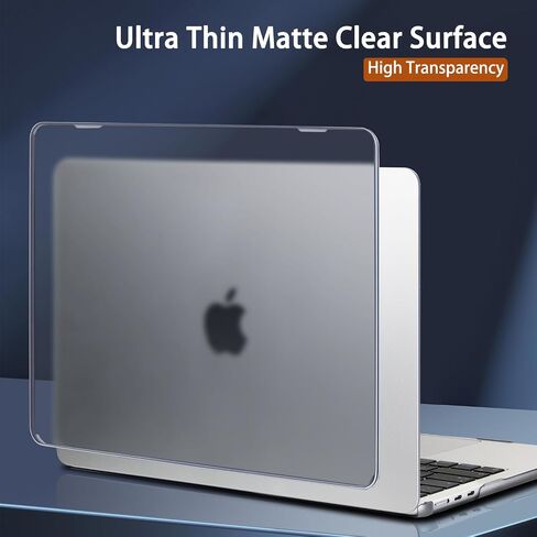CISSOOK Compatible with MacBook Air 15 inch Case M3 Chip A3114 / M2 Chip A2941 Model 2024 2023 Release, Durable & Slim Protective Hard Shell Case Cover for MacBook Air 15.3" M2 M3 Case - Gray Clear in Kuwait