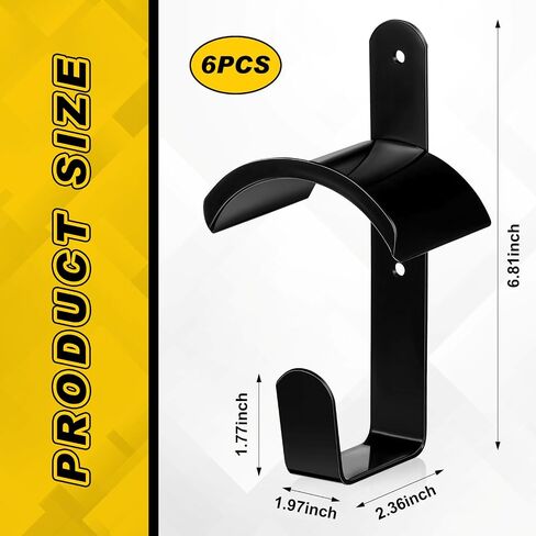 Hicarer 2 Counts Horse Bridle Rack Black Bridle Holder with Hook and 4 Screws Wall Mount Bridle Hooks Metal Bridle Bracket for Horse Barn Tack Room Stall Storage Horse Race Derby Day Supplies in Saudi Arabia