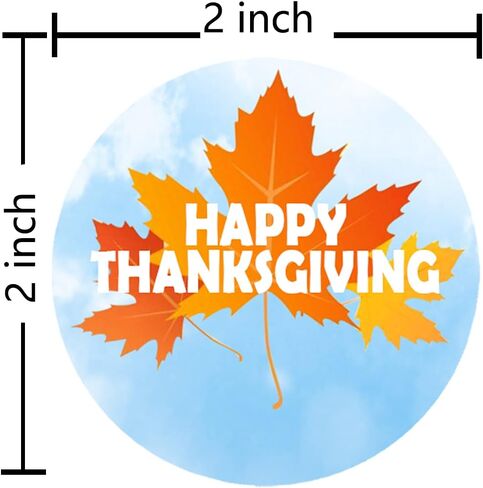 ملصقات Happy Fall Y'all لعيد الشكر، ملصقات مباركة ممتنة لحزمة الهدايا، سجل القصاصات، 2 بوصة 300 قطعة في كل عبوة in Saudi Arabia