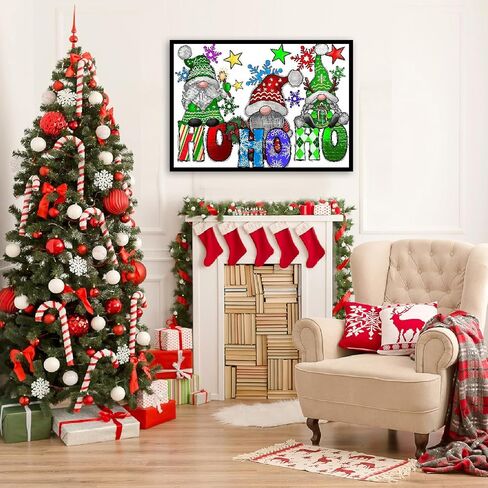 ARTMYRUI Christmas Diamond Art Kits for Adults,Christmas Winter Landscape Diamond Painting Kits Full Drill Crystal Rhinestone Gem Art Craft Kits for Home Wall Decor 12X16Inch in Saudi Arabia