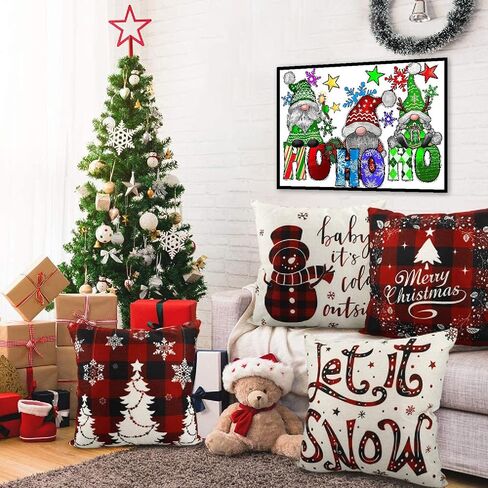 ARTMYRUI Christmas Diamond Art Kits for Adults,Christmas Winter Landscape Diamond Painting Kits Full Drill Crystal Rhinestone Gem Art Craft Kits for Home Wall Decor 12X16Inch in Saudi Arabia