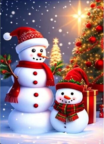 ARTMYRUI Christmas Diamond Art Kits for Adults,Christmas Winter Landscape Diamond Painting Kits Full Drill Crystal Rhinestone Gem Art Craft Kits for Home Wall Decor 12X16Inch in Saudi Arabia